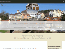 Tablet Screenshot of ferienwohnung-niessing-horb.de